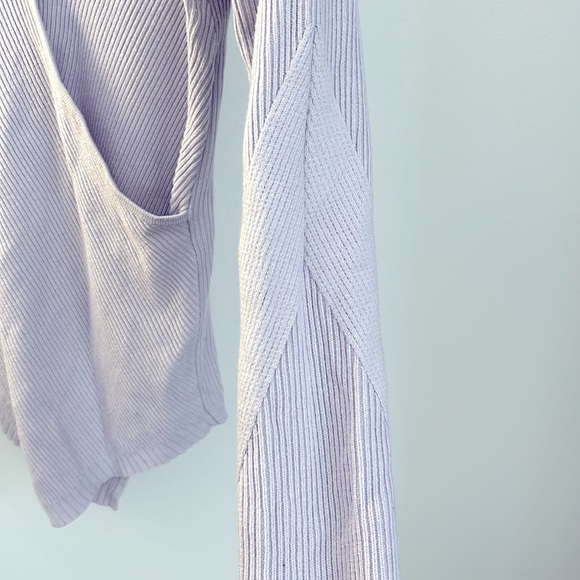 Lululemon Light Purple Ribbed Longsleeve Sweater - Picture 3 of 6